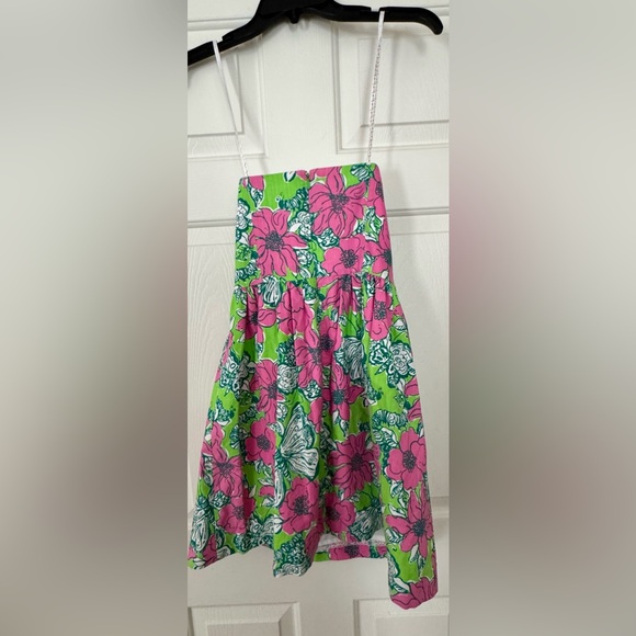 Lilly Pulitzer Strapless Dress with Pink and Green Accents - Picture 2 of 6